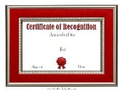 red border with silver