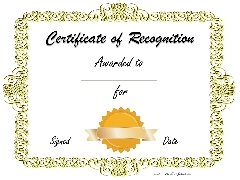 clip art gold border with gold ribbon