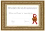 Best grandfather certificate