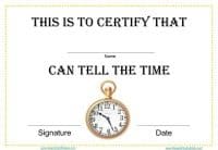 certificate template with a red border and a red wax seal