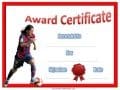 Soccer Printable Certificates