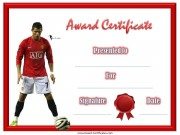 Football Certificate