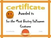 Most boring Halloween costume awards