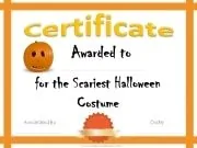 Halloween Award Certificates