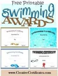Swimming Awards