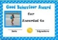 Good behaviour award