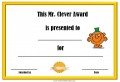 Mr Men certificate