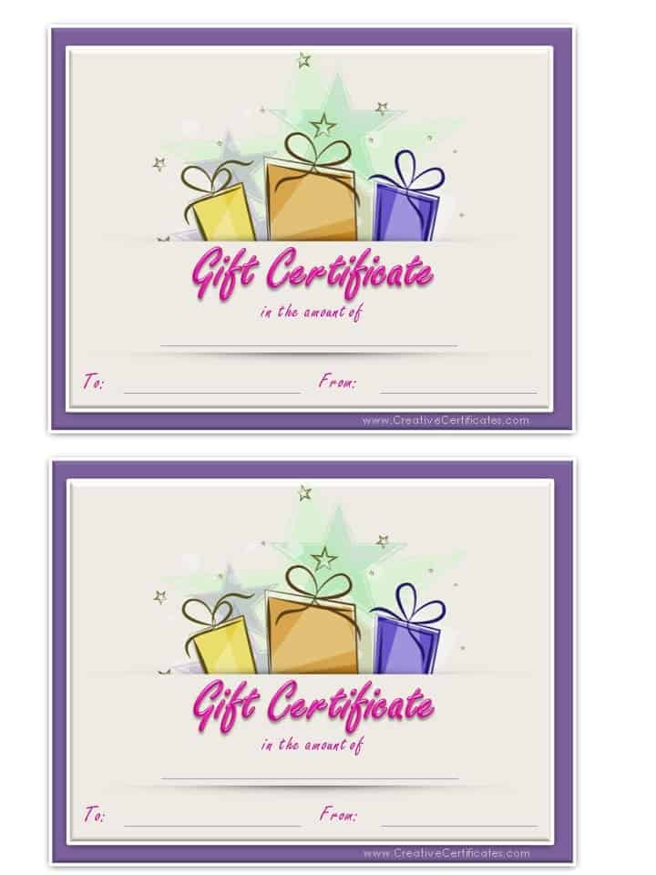 Printable Spa Gift Certificate New Calendar Template Site Microsoft Gift Certificate Template Free Word