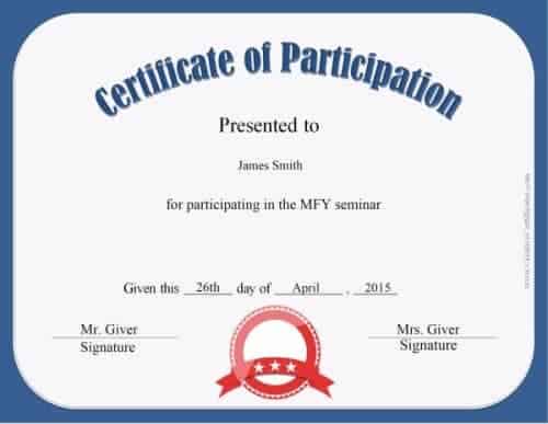 40+ Certificate of Participation Templates