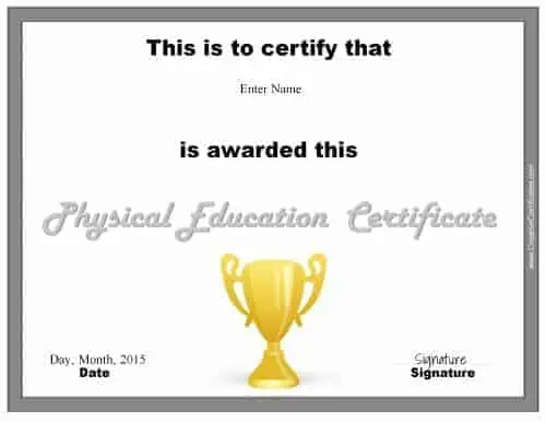 pe certificate