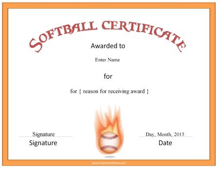 softball certificate templates free printable softball certificates customize softball certificate templates free printable softball certificates customize
