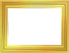 Shiny gold frame