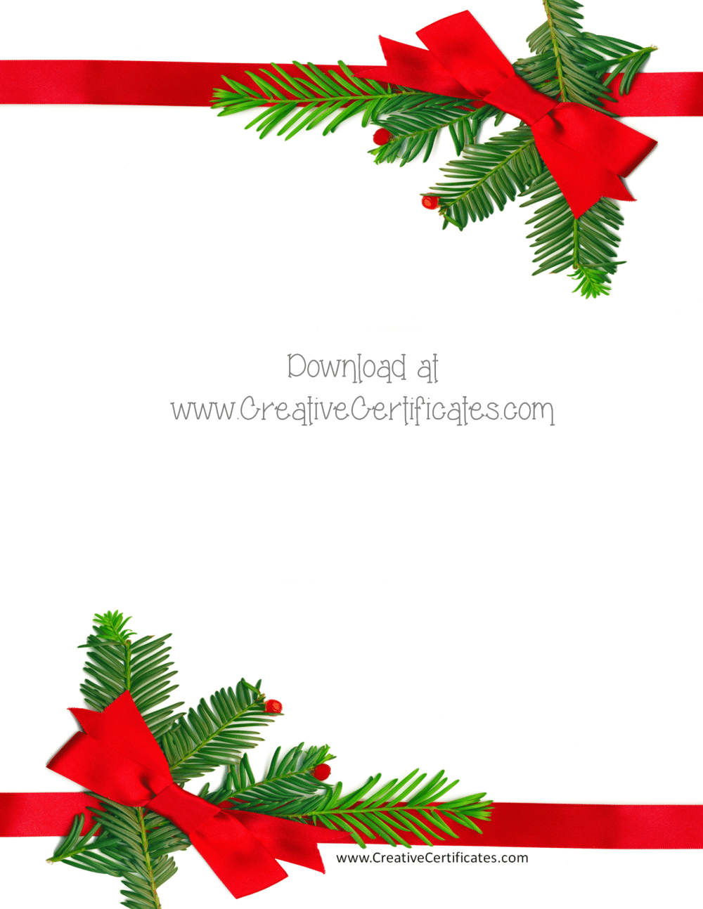 Free Christmas Border Templates Customize Online or Print as is