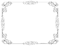 black border with ornate pattern