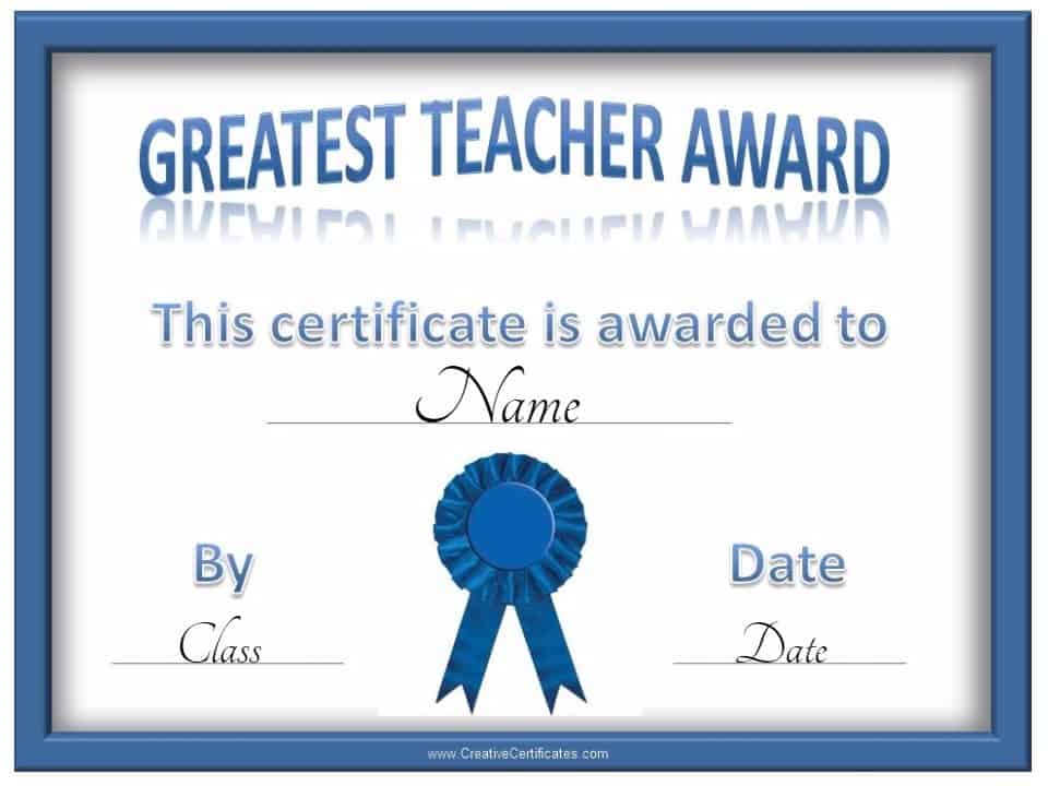 Free certificate of appreciation for teachers Customize online