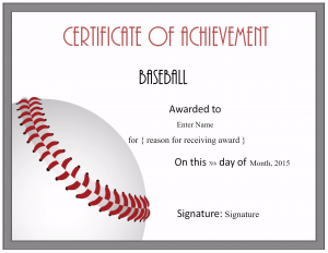 Free Editable Baseball Certificates - Customize Online & Print at Home