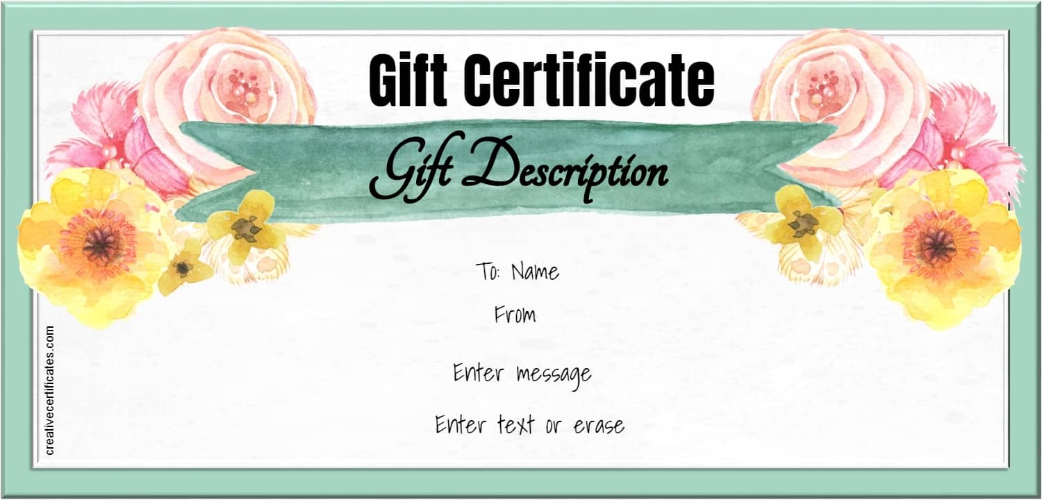 free gift certificate template 50 designs customize online and