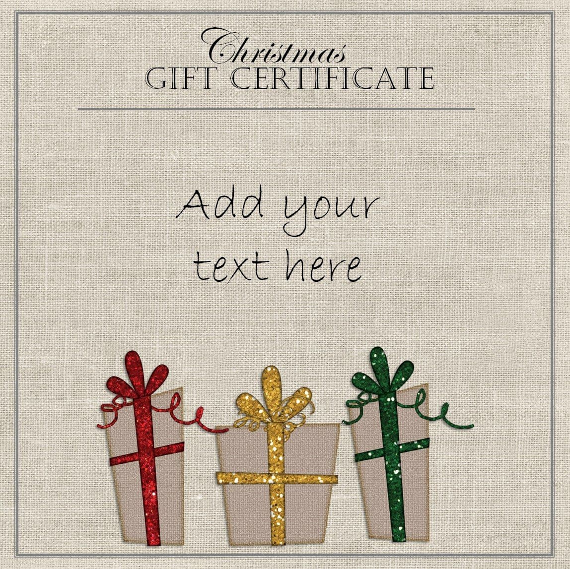 Free Online Printable Christmas Gift Certificates