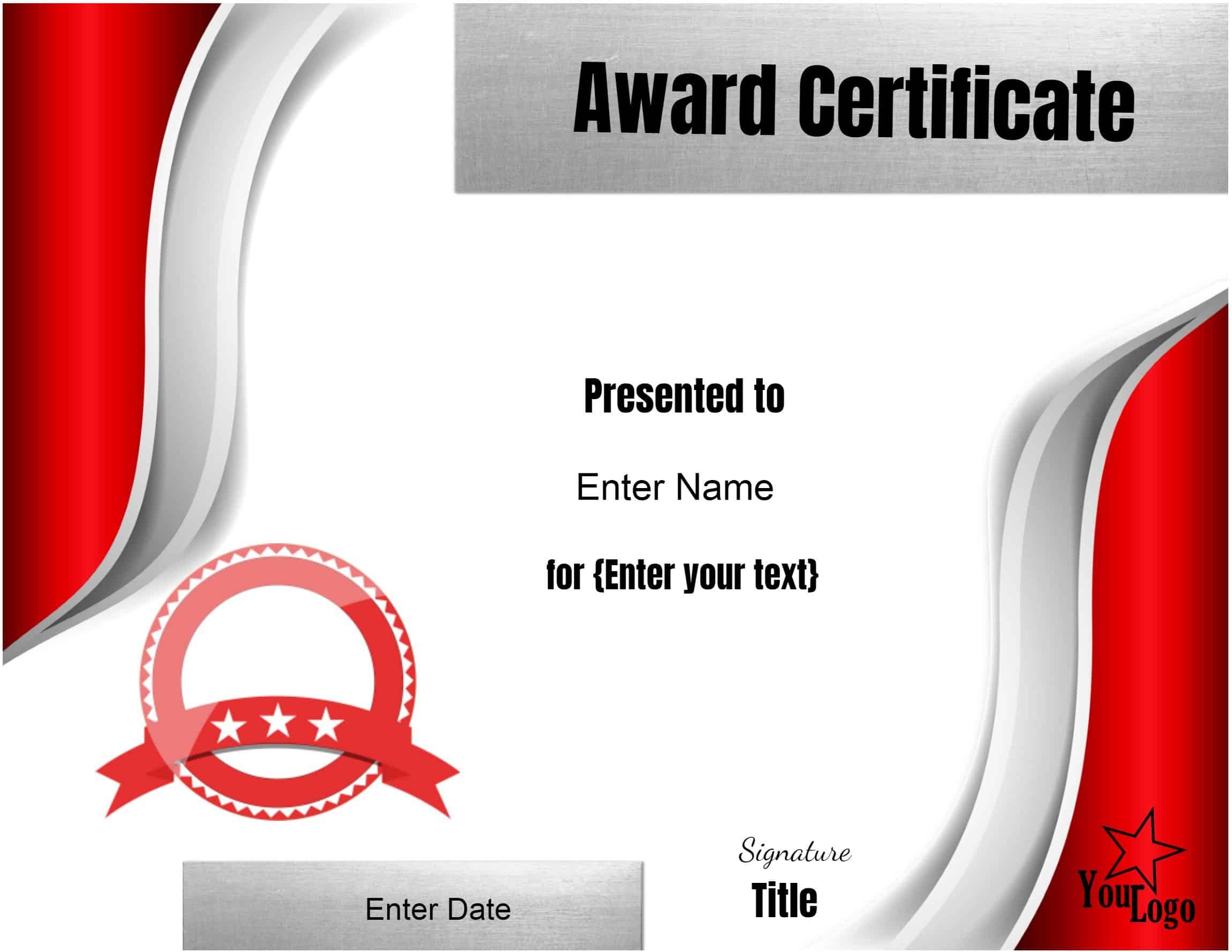 Free Editable Certificate Template Customize Online Print At Home