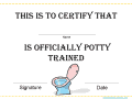 potty training reward