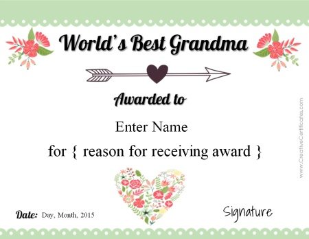 award for grandma
