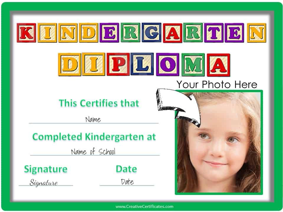 Kindergarten Graduation Certificates