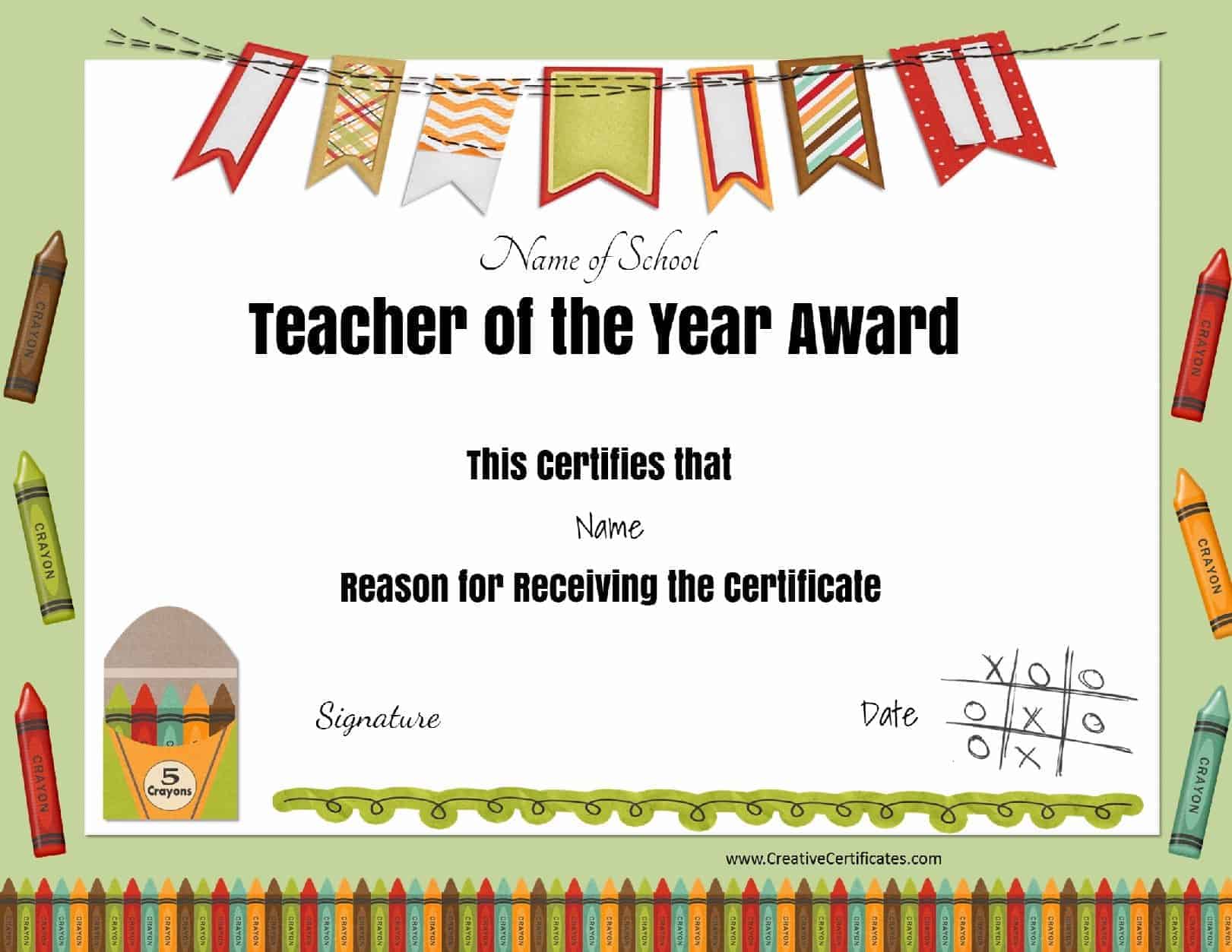 Free certificate of appreciation for teachers | Customize online