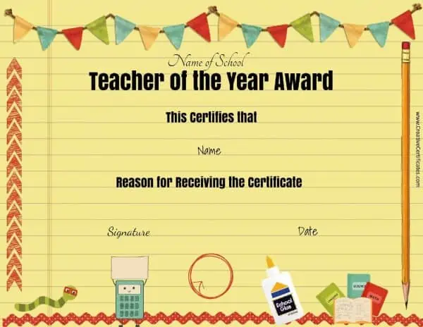 Teacher awards