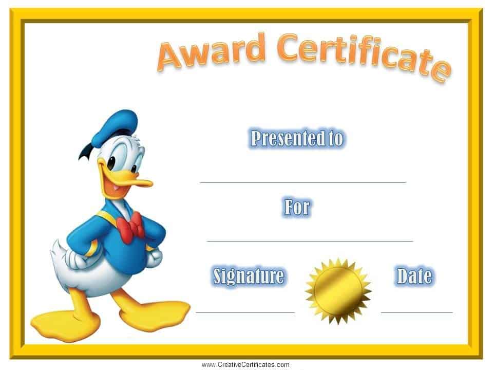 free printable perfect attendance certificate template