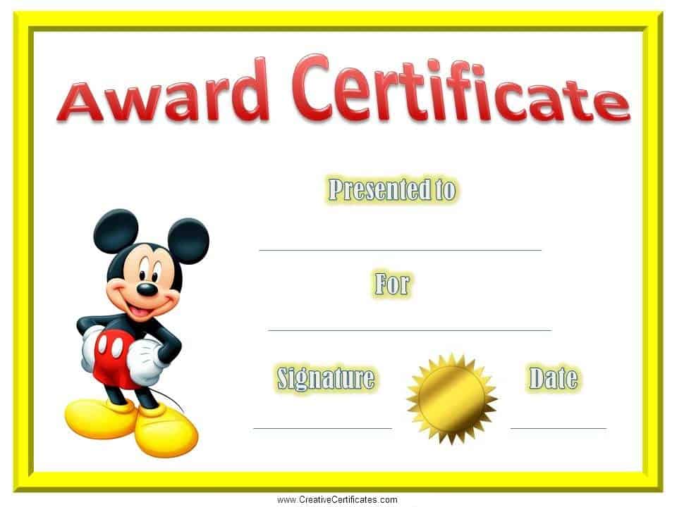 Free Printable Certificate Templates For Kids