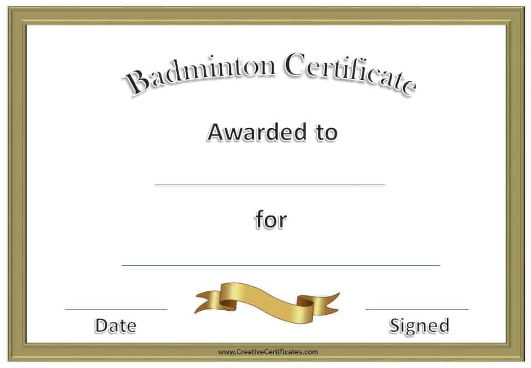 badminton certificates 1