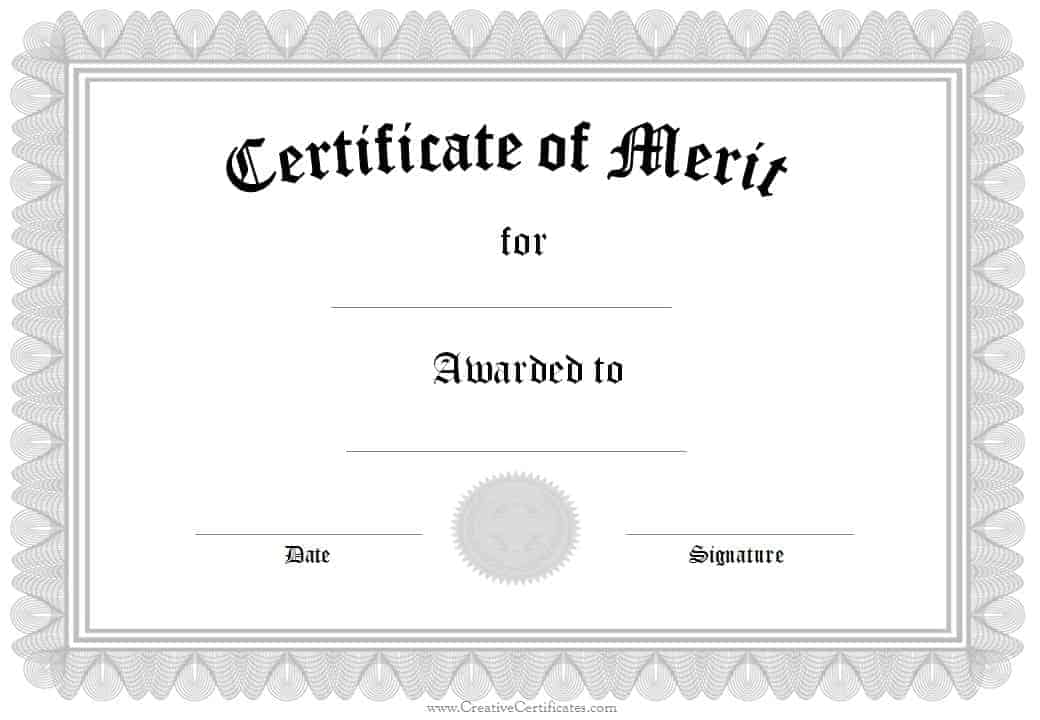 awards certificate template free