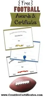 Football Certificates