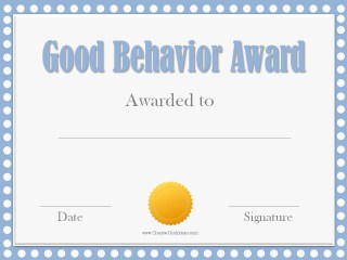 award certificate for kids