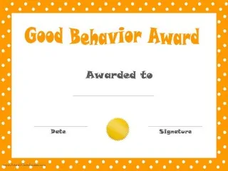 Certificate for kids