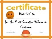 Most creative Halloween costume award