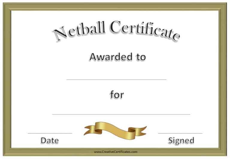 Sports Award which is awarded for netball