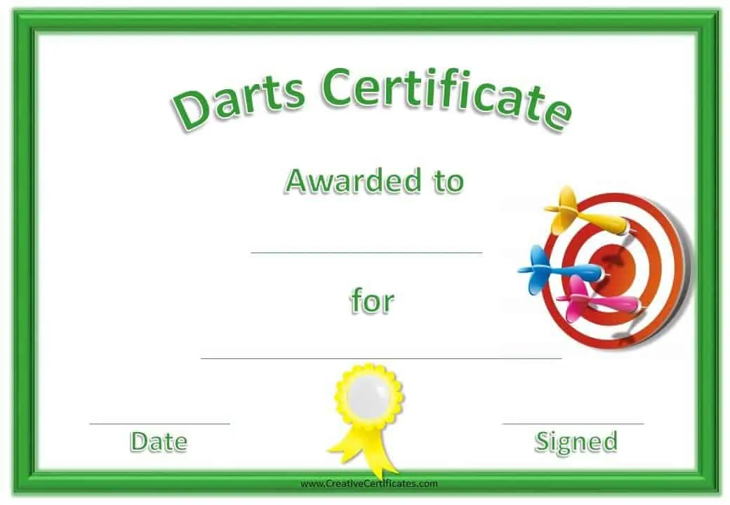 Darts Award
