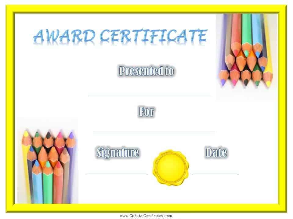 Free School Certificates & Awards