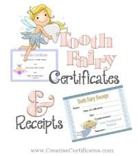 Tooth Fairy Certificate