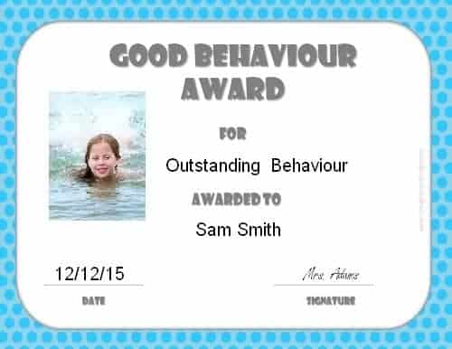 Certificate for kid