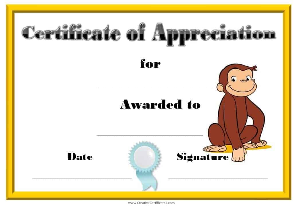 of appreciation