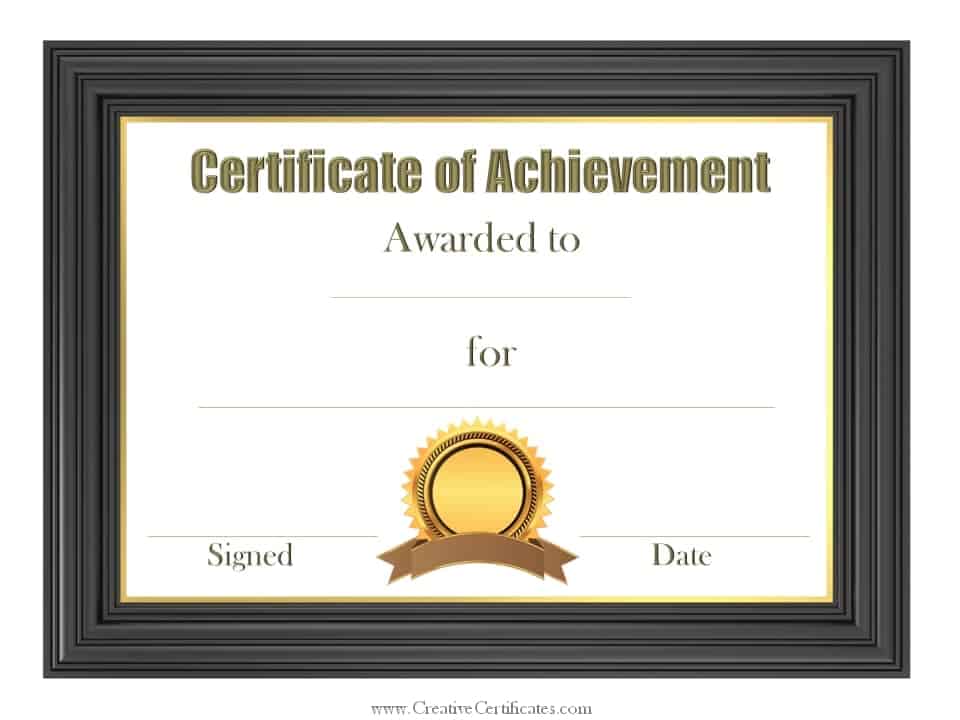 Free Photoshop Certificate Template