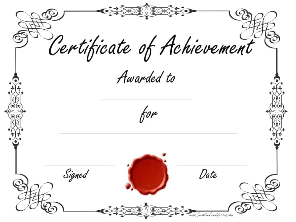 free-customizable-certificate-of-achievement-editable-printable