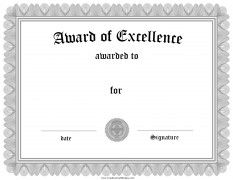 Award of excellence