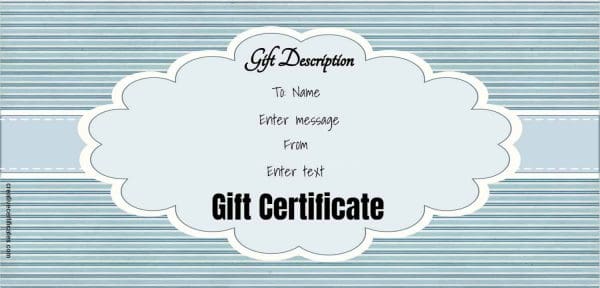 free gift certificate template 50 designs customize blue certificate template