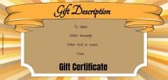FREE Gift Certificate Template | Customize Online and Print