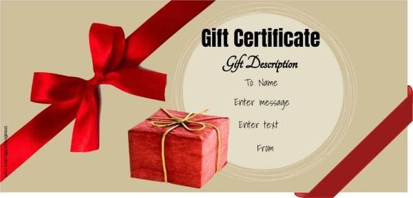 gift certificate template free download