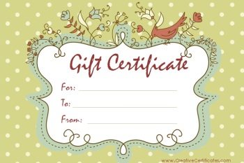 Free Gift Certificate Template  Customize Online and 