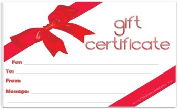 Free Gift Certificate Template  Customize Online and 